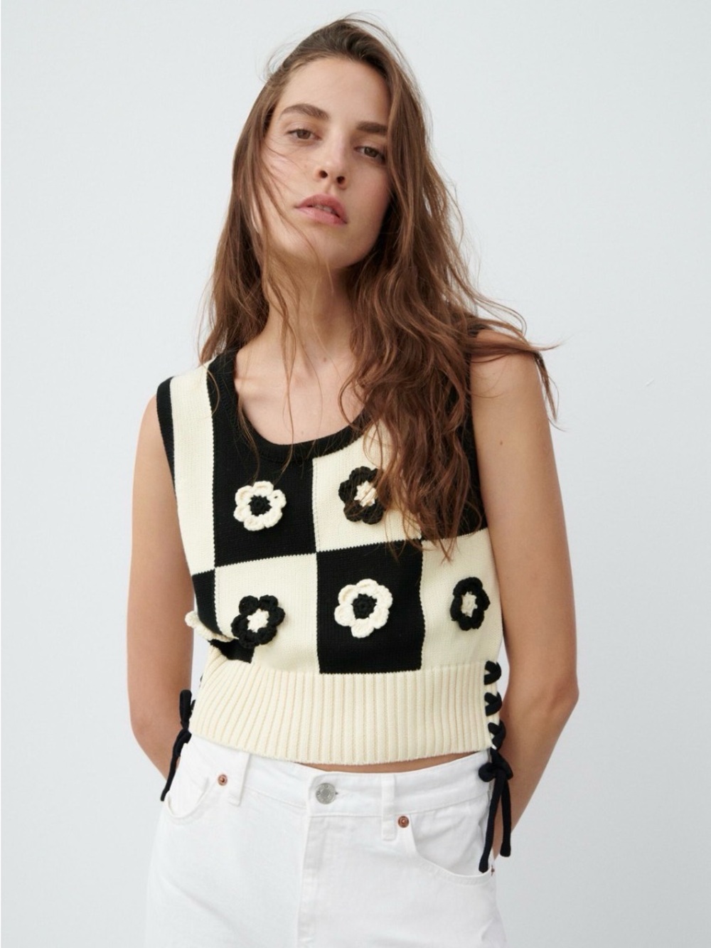 Industry Republic 3D knit Checkerboard Vest